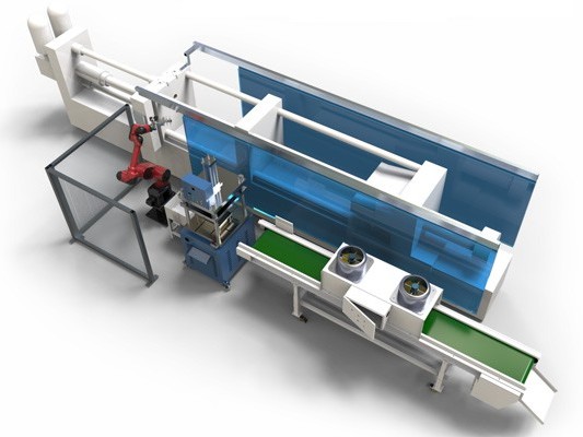 六關節機器人應用於壓軸行業